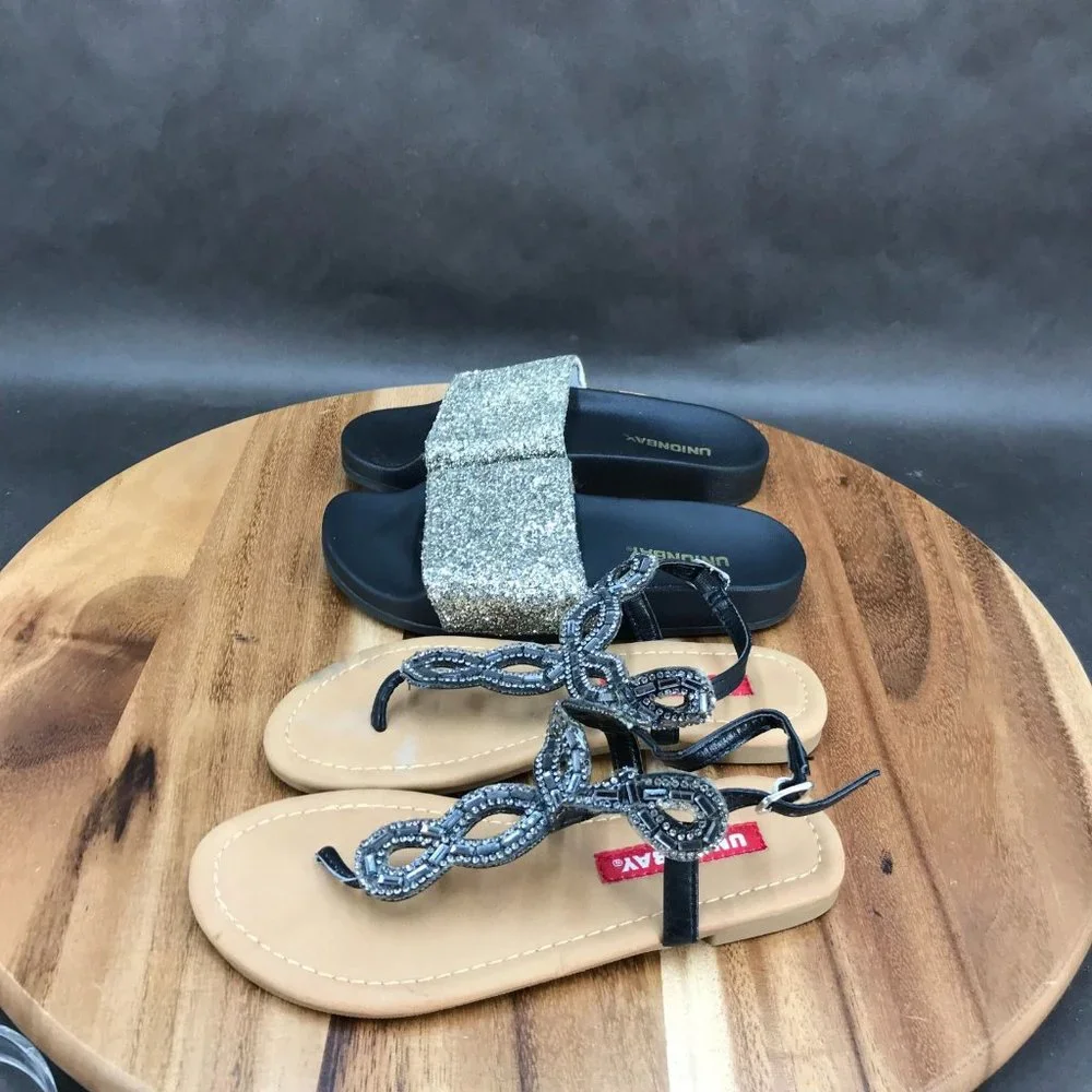 UnionBay Sandals 2 Pack Black Little Kids Size 13